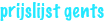 prijslijst gents